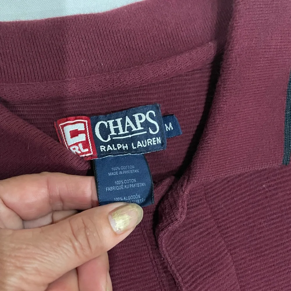 Ralph Lauren Men's Burgundy Polo Shirt long sleeve perfect condition